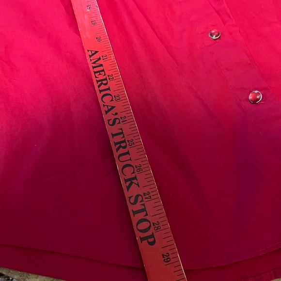 Vintage Cotton Express Embroidered Red Western Shirt Size Large Cowgirlcore NWT - Picture 12 of 13
